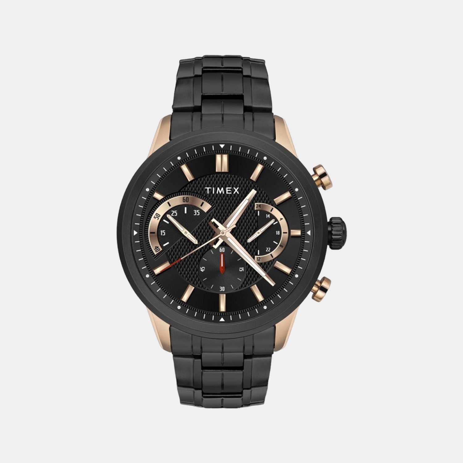 Timex Round Black Chronograph watch