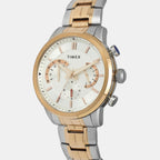 Timex Men Round Silver watch