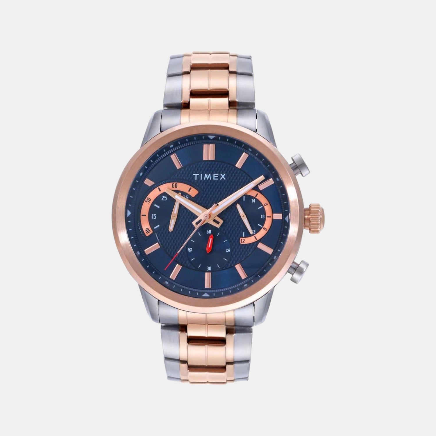 Timex Round Blue Chronograph watch
