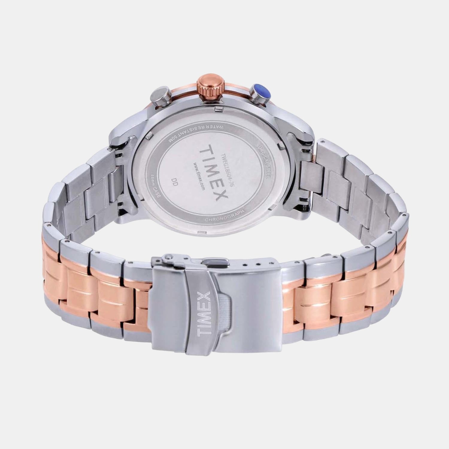 Timex Men Round Blue watch