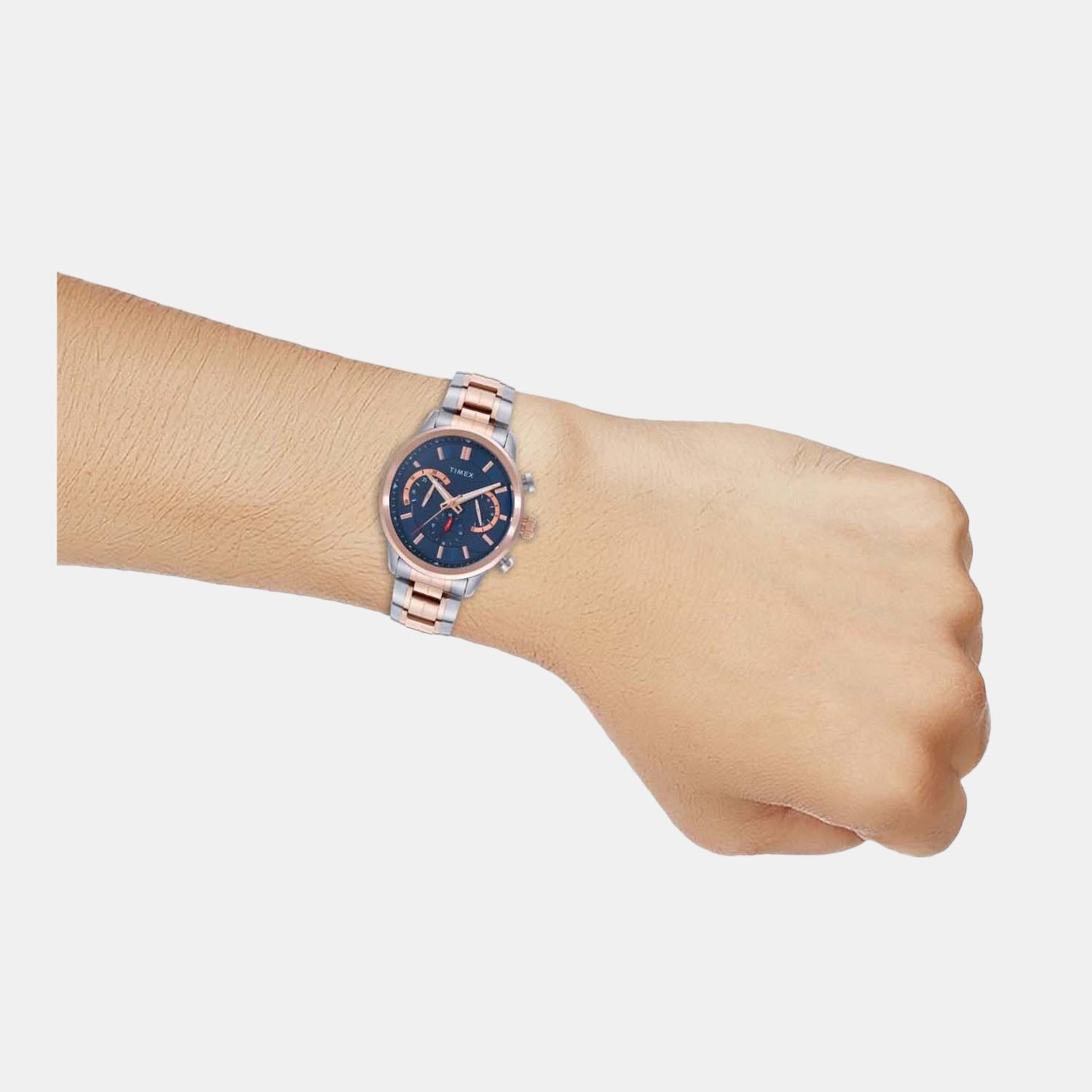 Timex Round Quartz Chronograph Men watch