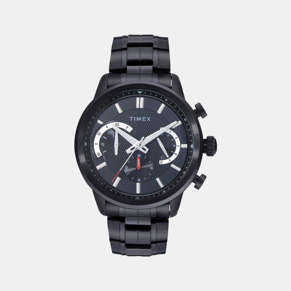 Timex Round Black Chronograph watch