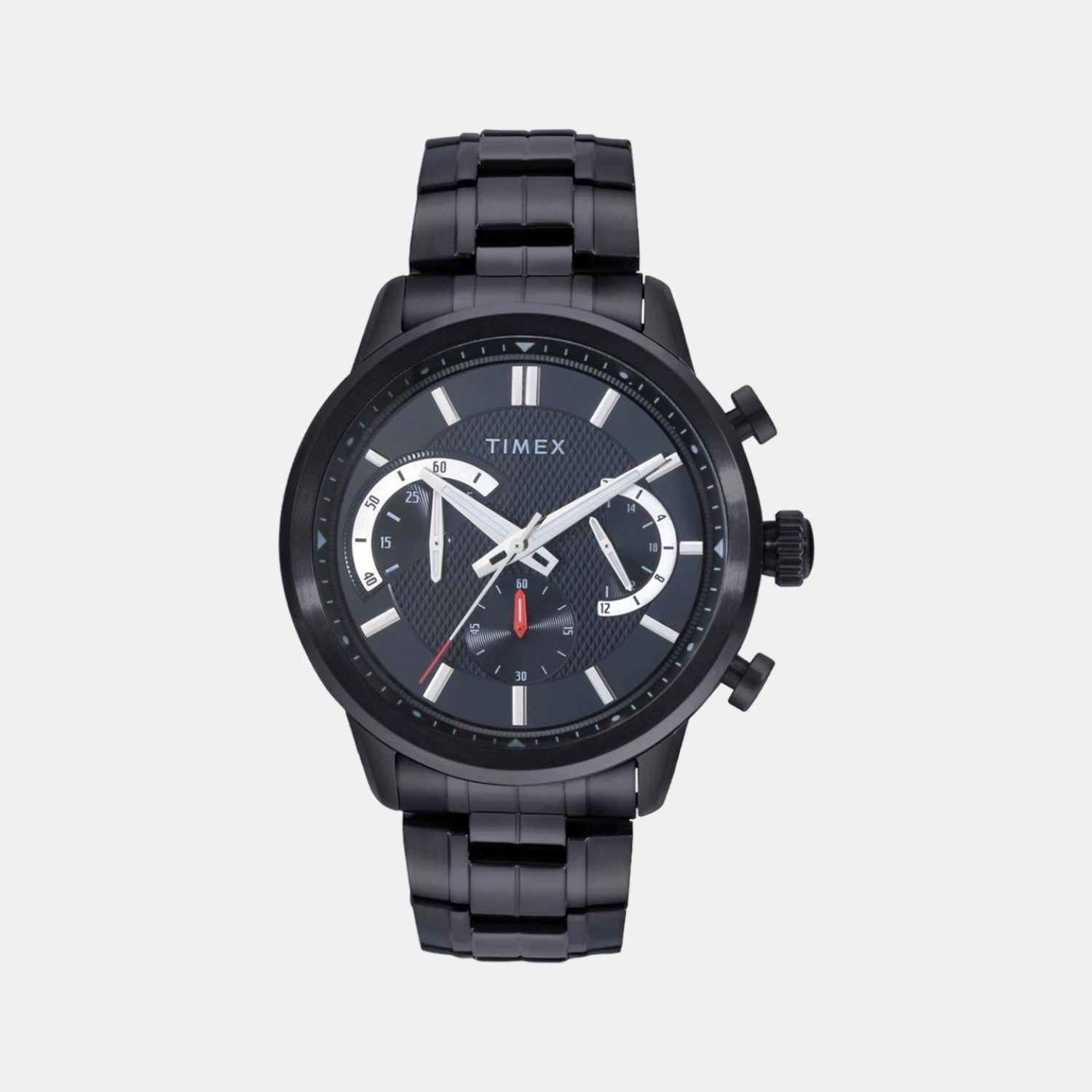 Timex Round Black Chronograph watch