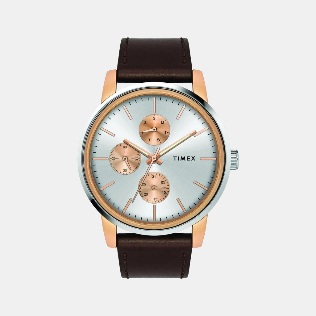 Timex Round Silver Chronograph watch