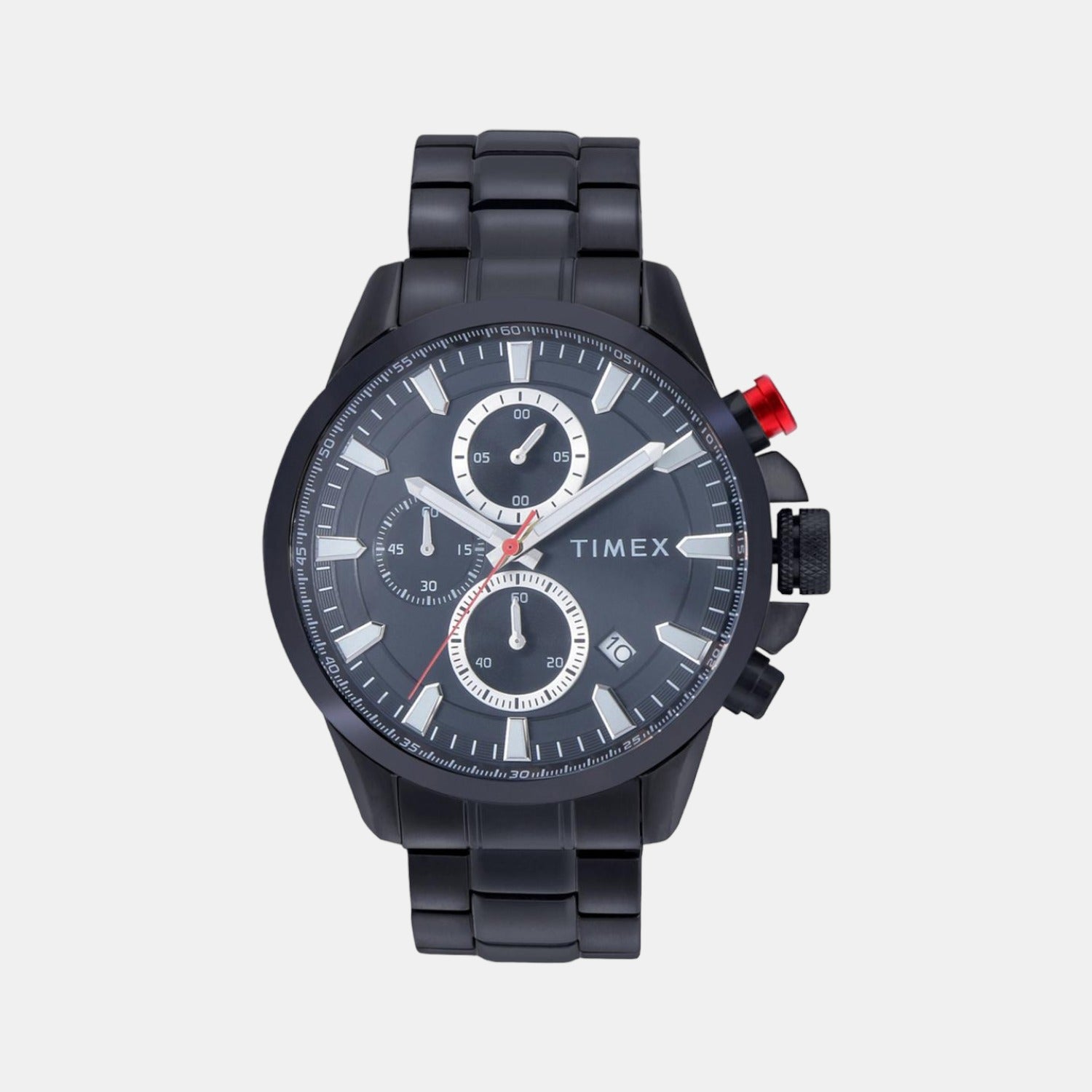 Timex Round Black Chronograph watch