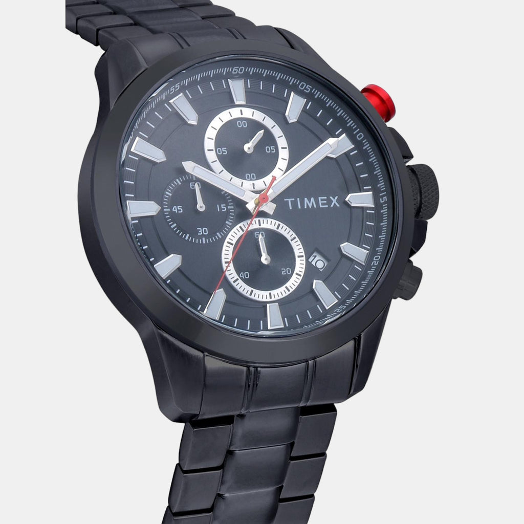 Timex Men Round Black watch