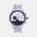 Timex Round Silver Chronograph watch