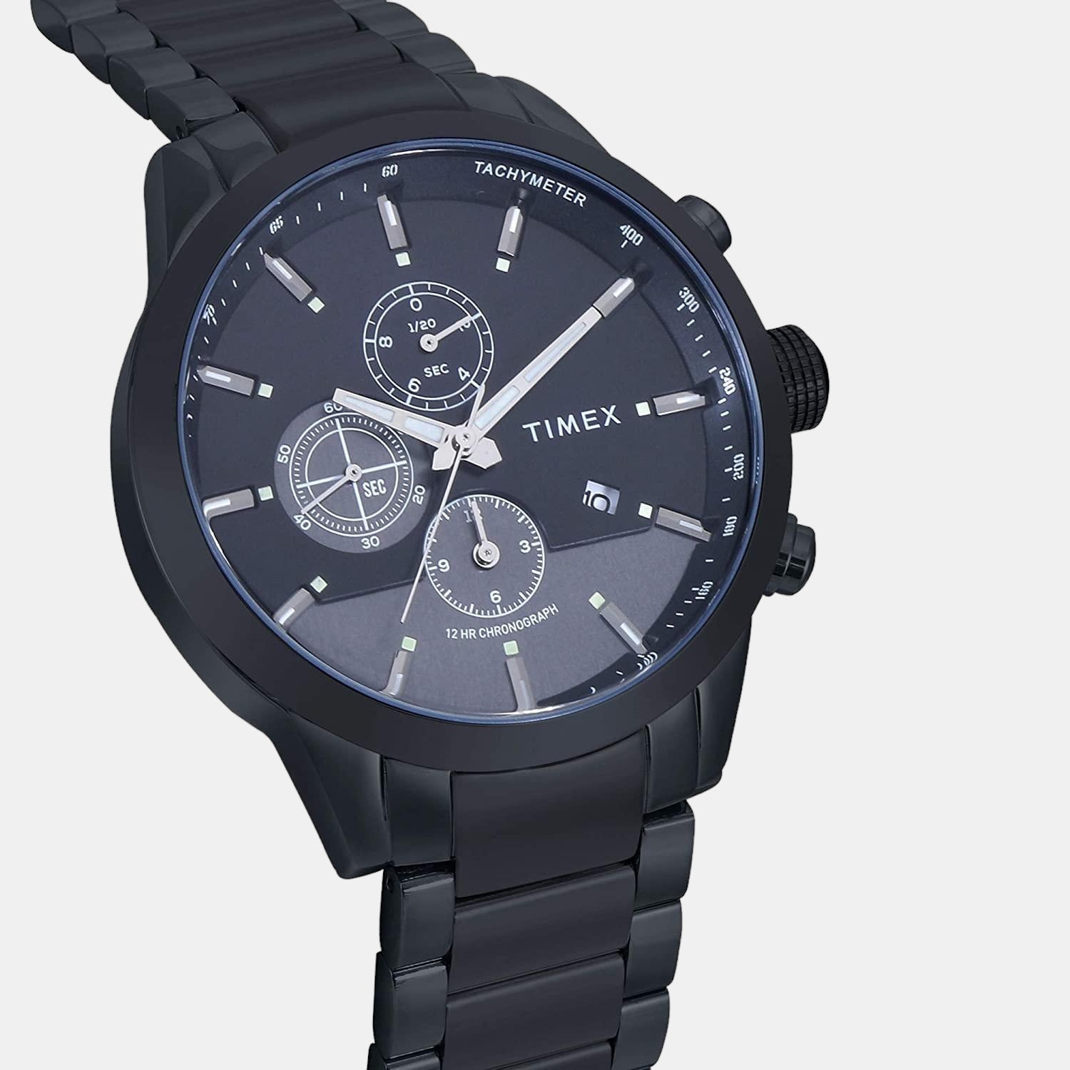Timex Men Round Black watch