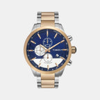Timex Round Blue Chronograph watch