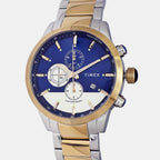 Timex Men Round Blue watch