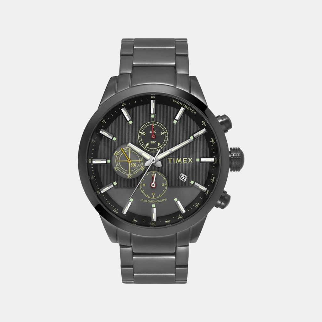 Timex Round Grey Chronograph watch