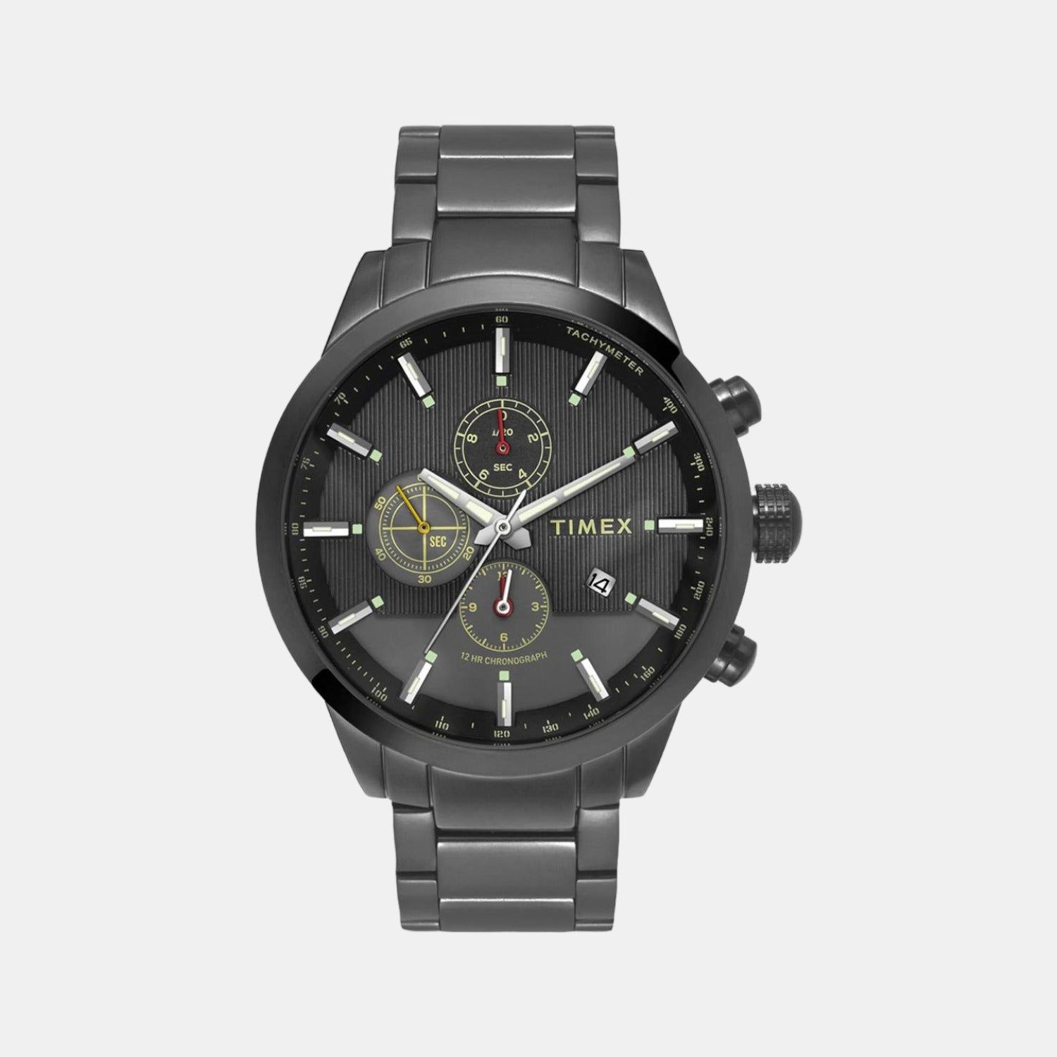 Timex Round Grey Chronograph watch