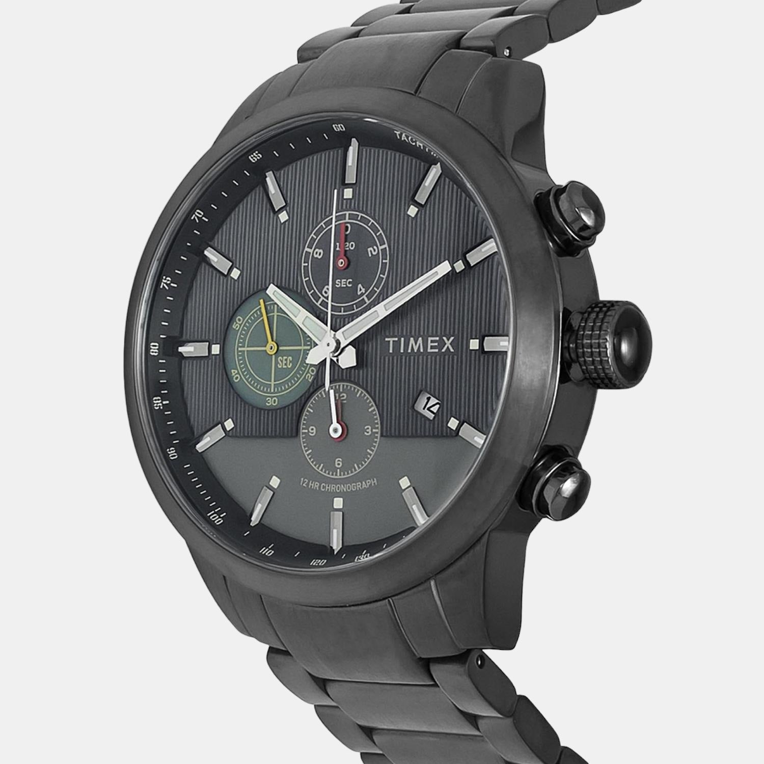 Timex Men Round Grey watch