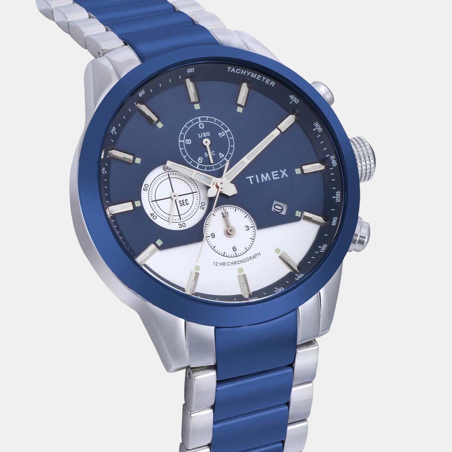 Timex Stainless Steel Blue watch