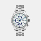 Timex Round Silver Chronograph watch