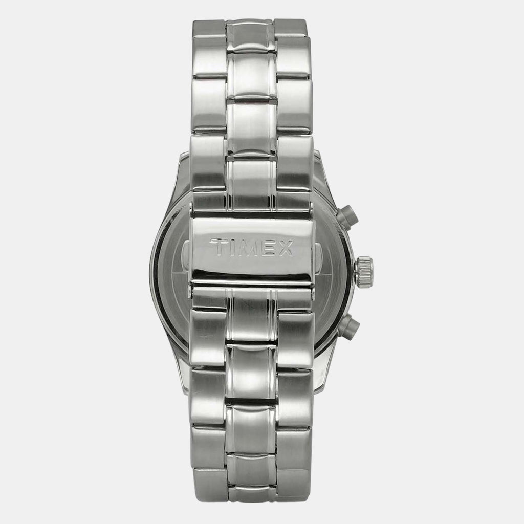 Timex Men Round Silver watch