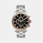 Timex Round Black Chronograph watch