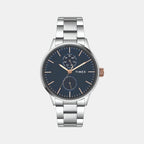 Timex Round Blue Chronograph watch
