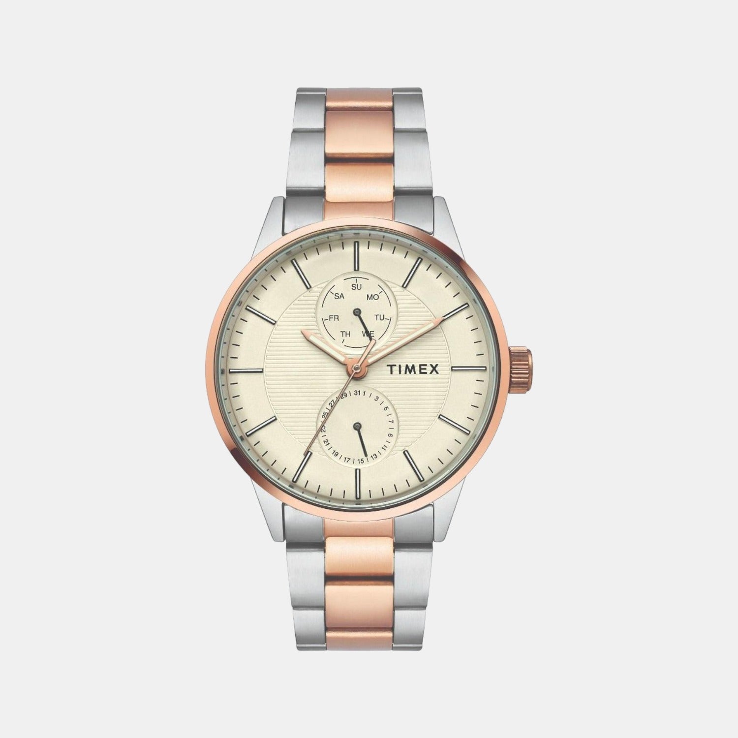 Male Beige Analog Stainless Steel Watch TWEG19902