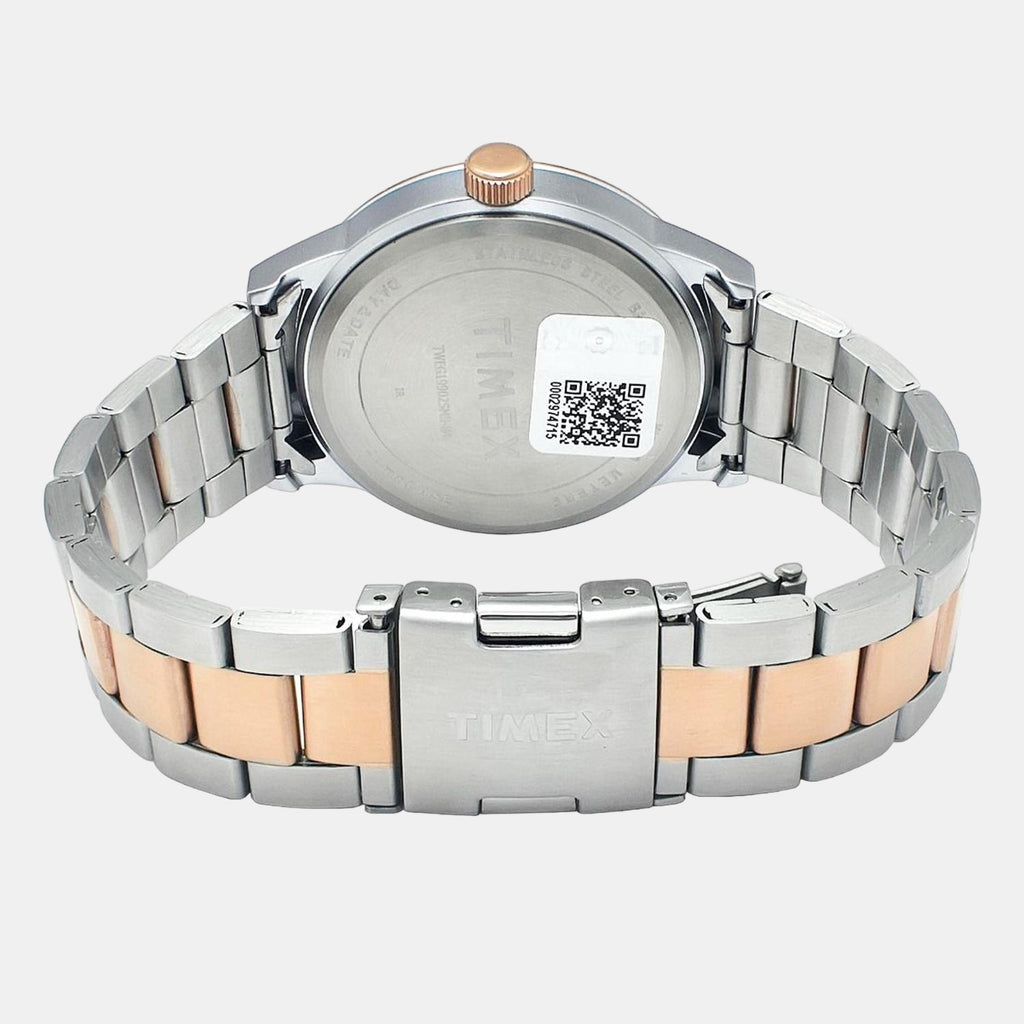 Timex Stainless Steel Beige watch