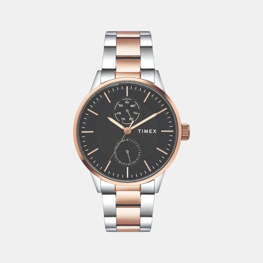 Timex Round Black Chronograph watch