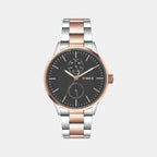 Timex Round Black Chronograph watch