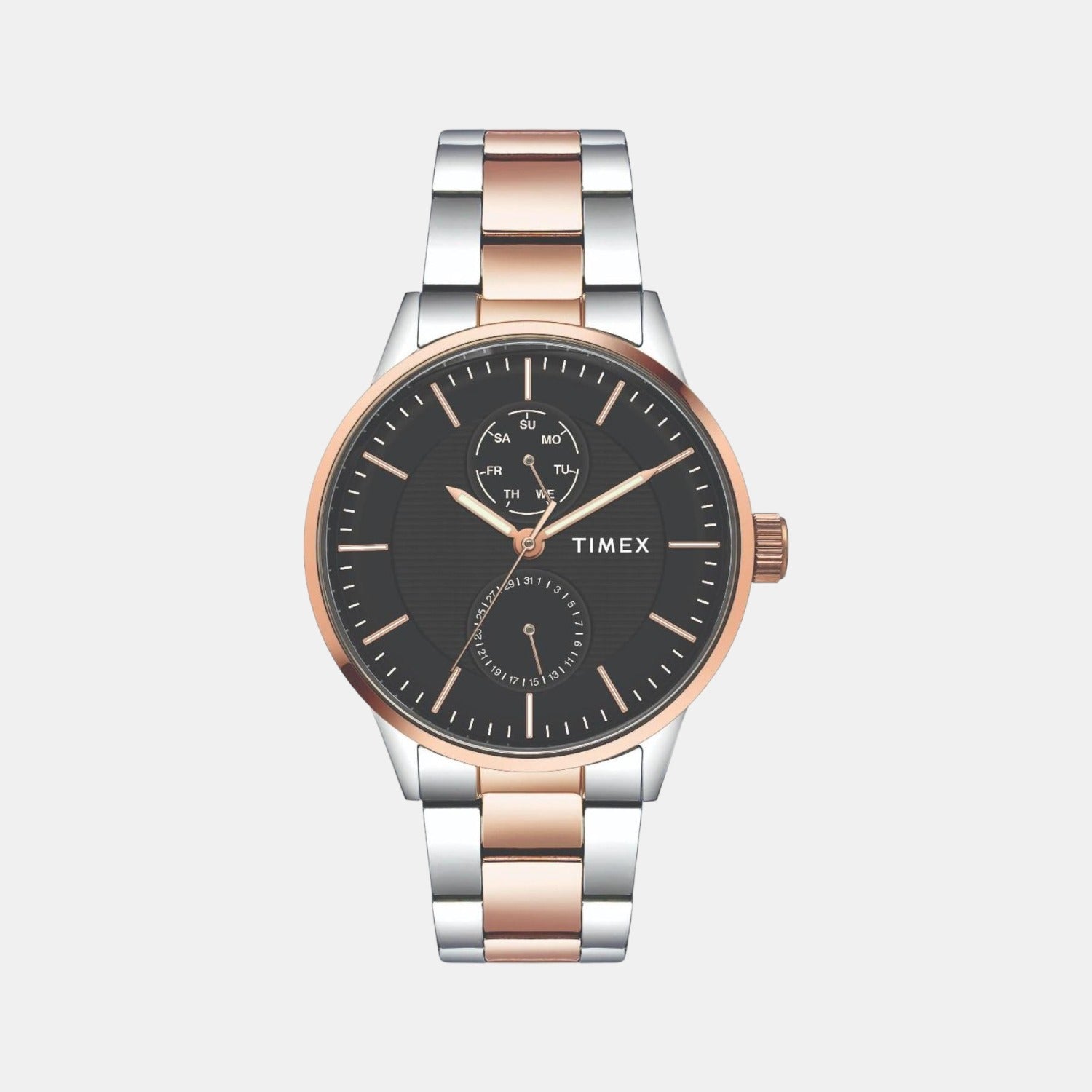 Timex Round Black Chronograph watch