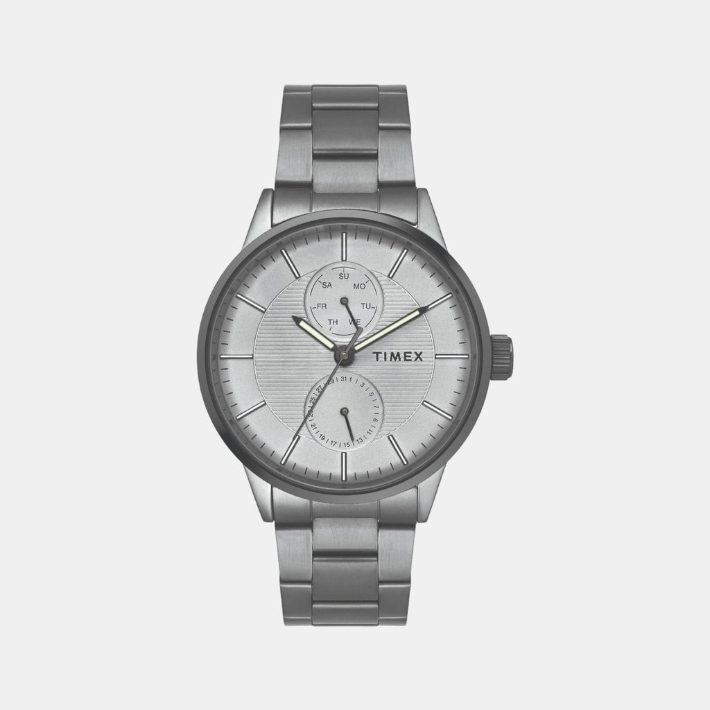 Timex Round Grey Chronograph watch