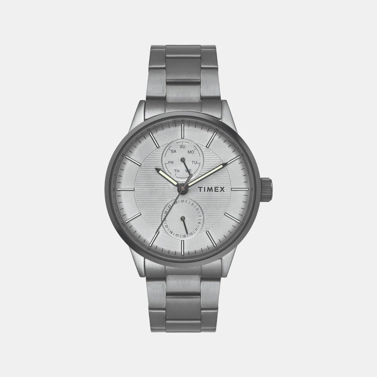 Timex Round Grey Chronograph watch