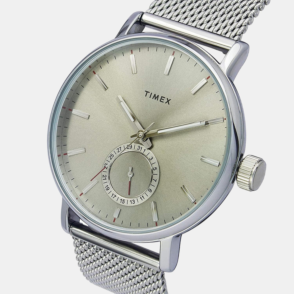 Timex Men Round Grey watch