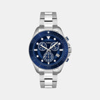 Timex Round Blue Chronograph watch