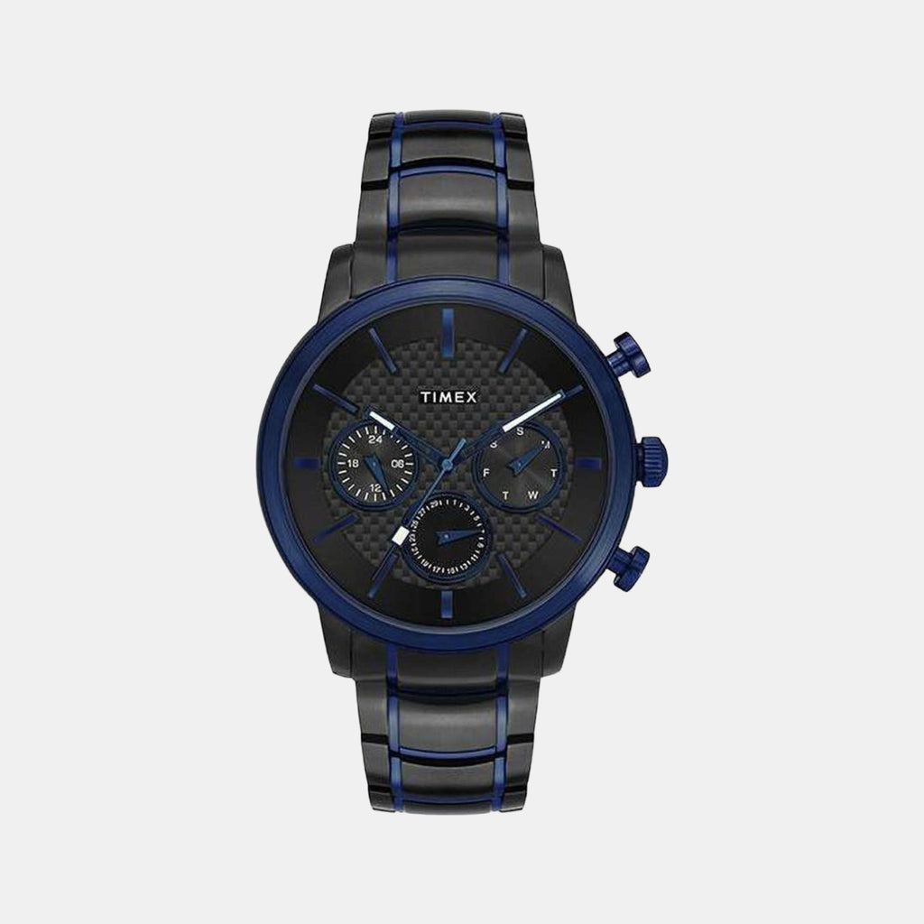 Timex Round Black Chronograph watch