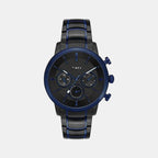 Timex Round Black Chronograph watch