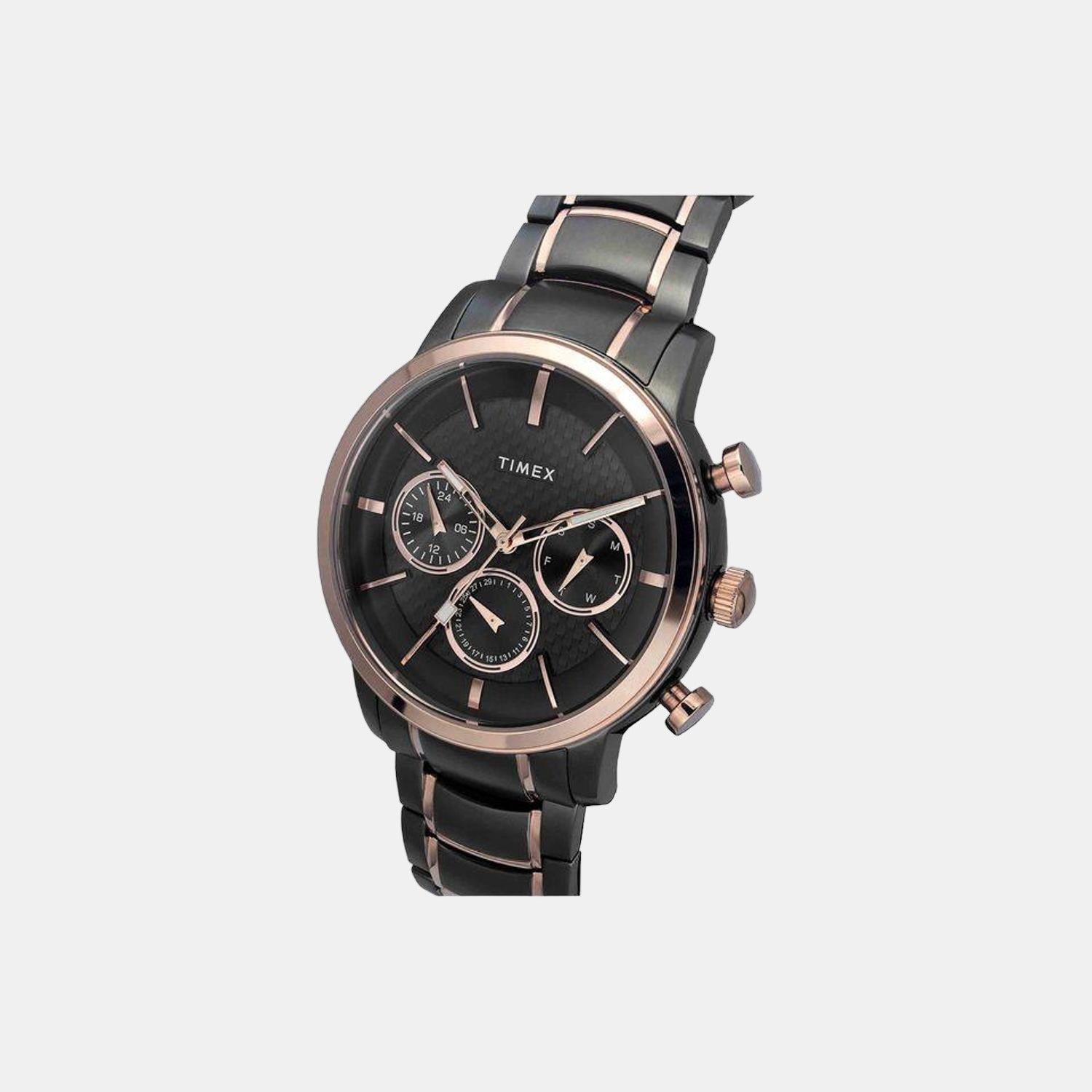 Timex Men Round Black watch