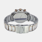 Timex Men Round Silver watch