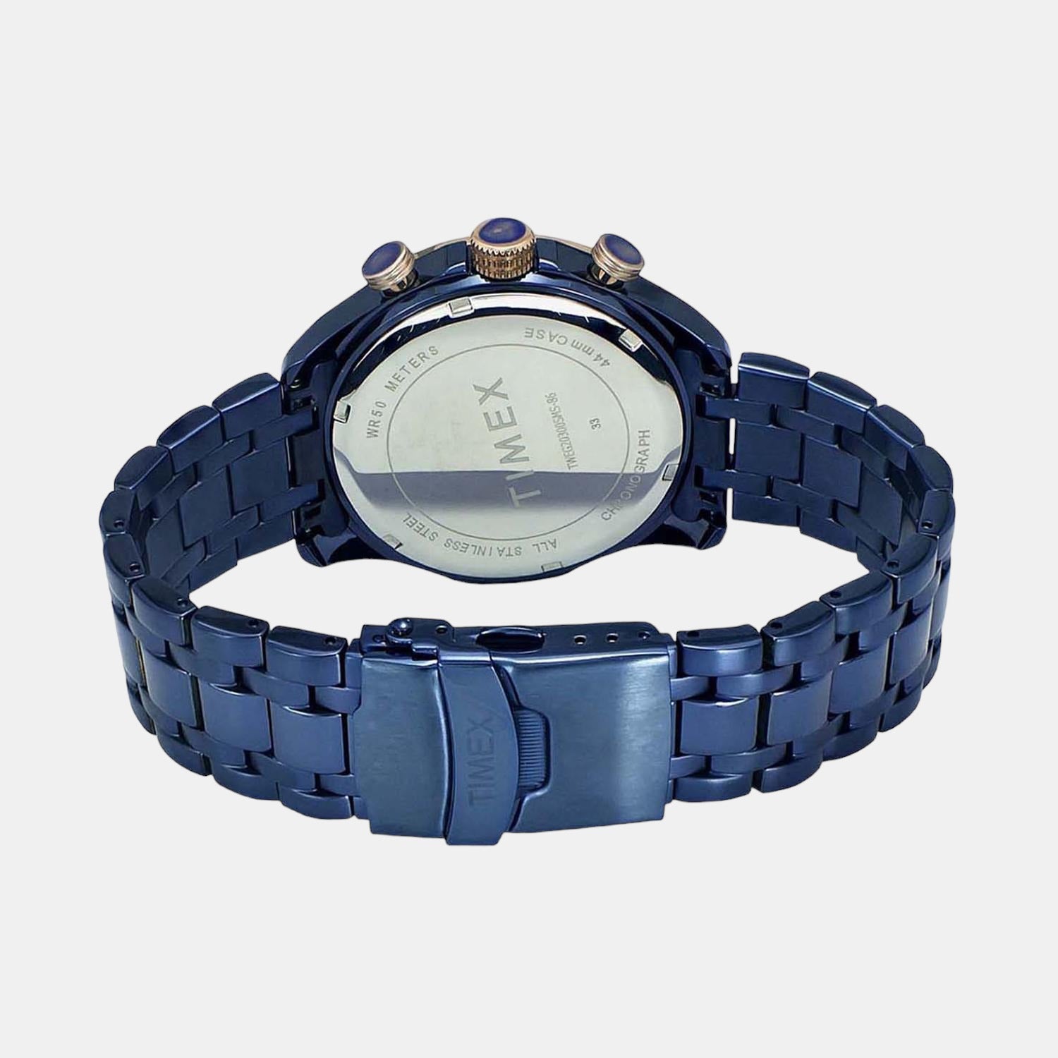 Timex Men Round Blue watch