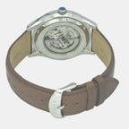 Timex Leather Silver watch
