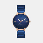 Timex Round Blue Analog watch