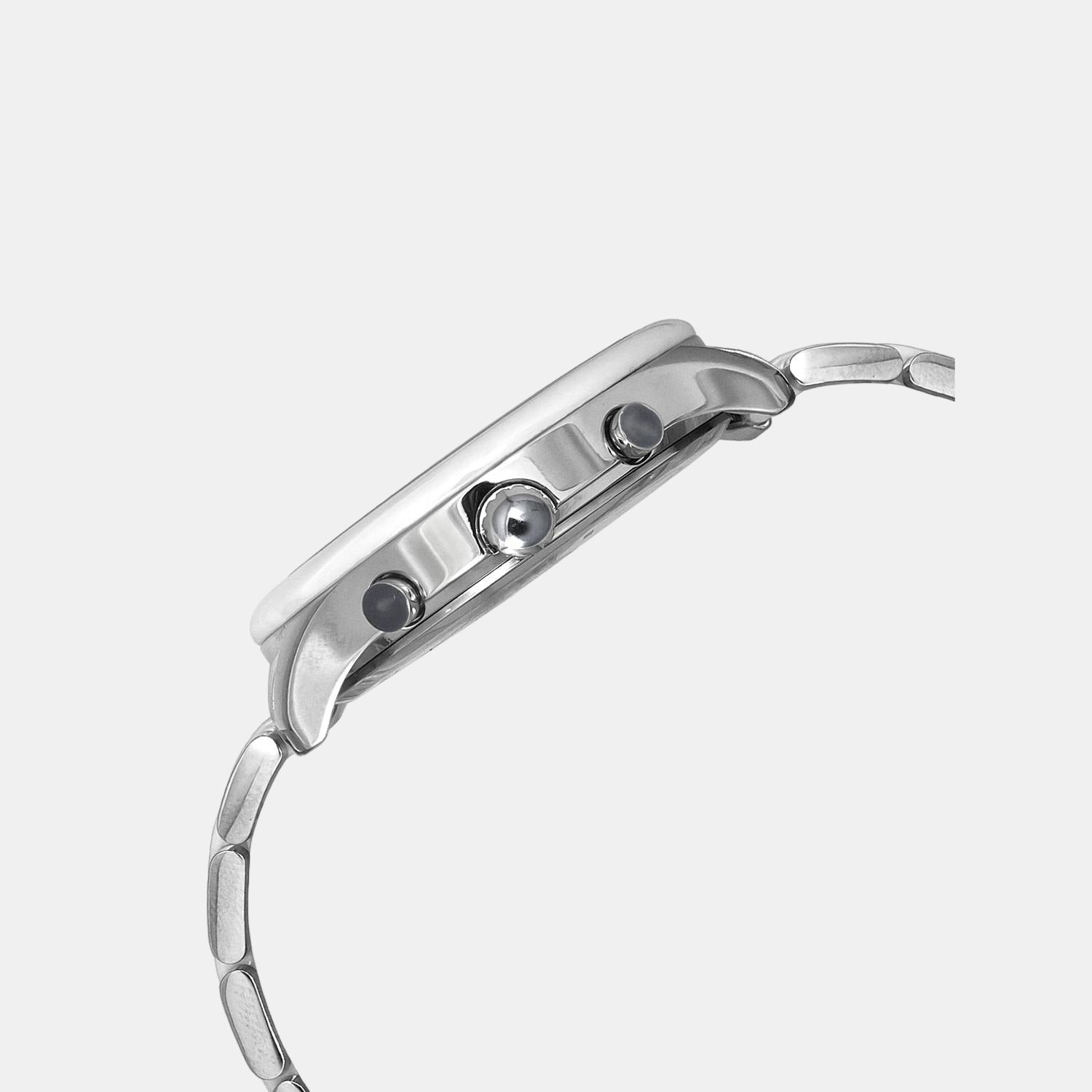 Timex Men Round Silver watch