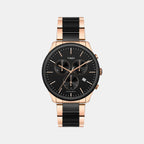 Timex Round Black Chronograph watch