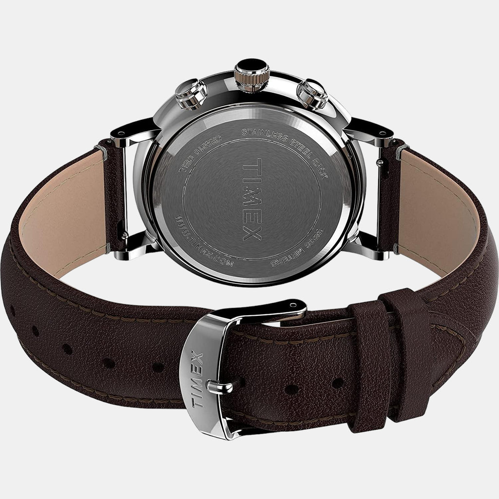 Timex Men Round White watch