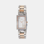 Timex Rectangular Silver Analog watch