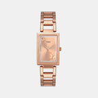 Timex Rectangular Rose Gold Analog watch