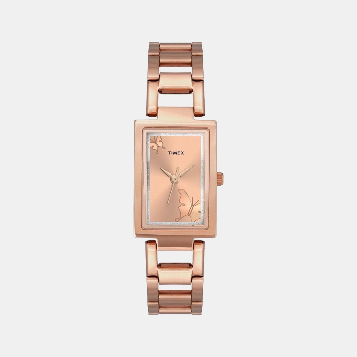 Timex Rectangular Rose Gold Analog watch
