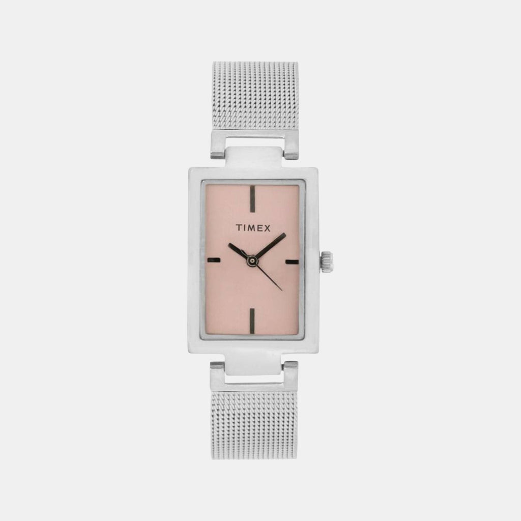 Timex Rectangular Pink Analog watch