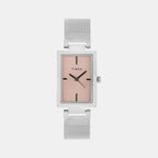 Timex Rectangular Pink Analog watch