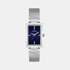 Timex Rectangular Blue Analog watch
