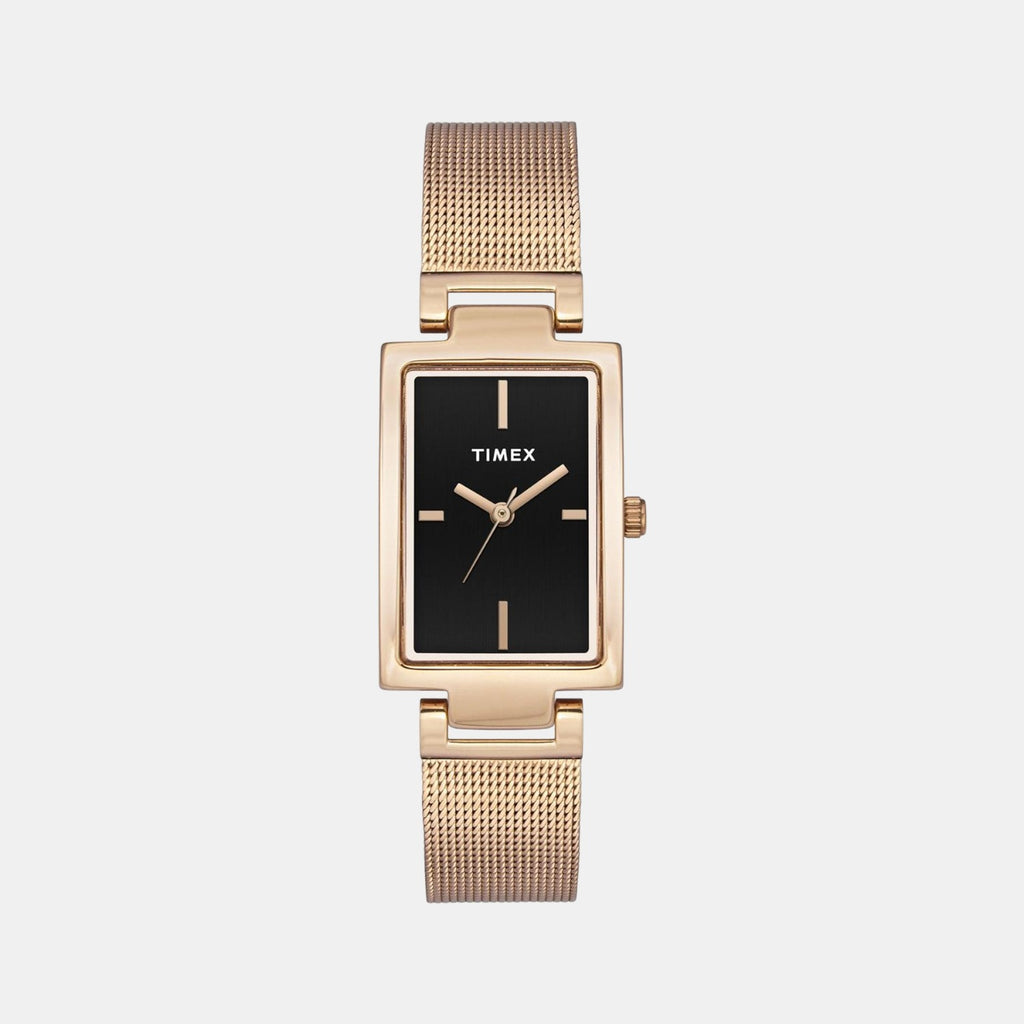 Timex Rectangular Black Analog watch