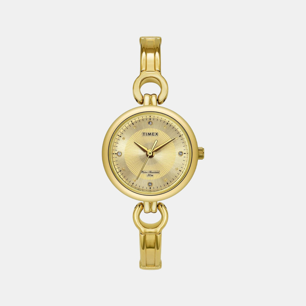 Timex Round Gold Analog watch