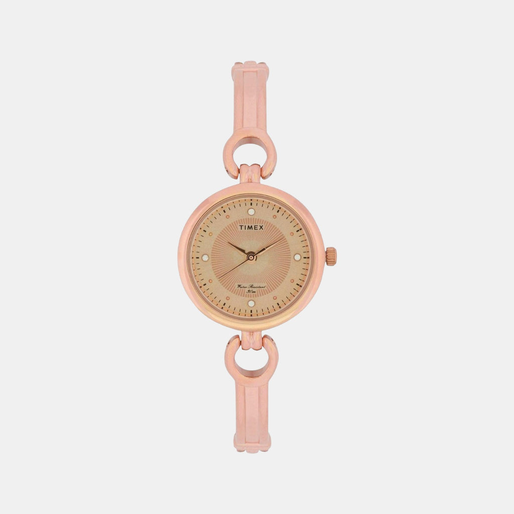 Timex Round Gold Analog watch